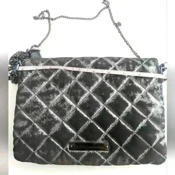 BCBGeneration by Max Azria Metallic Chain Cross Body Purse - Picture 1 of 12